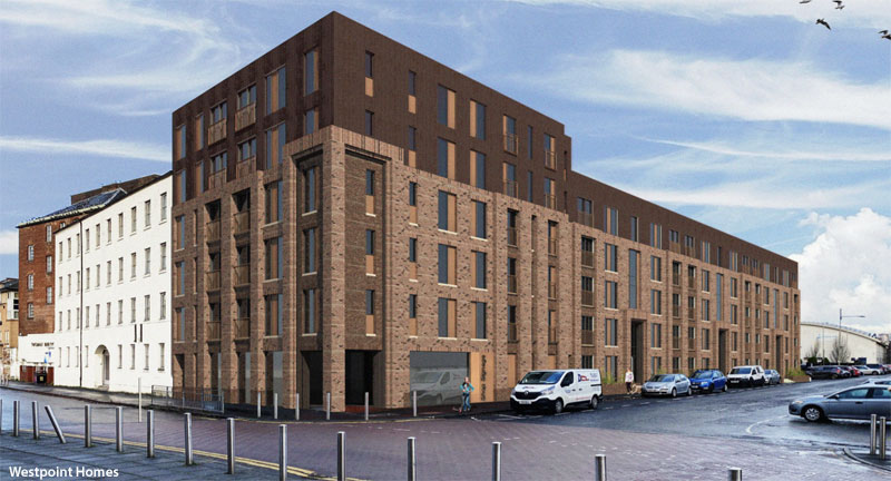 NEW Proposals For 100 Apartments At Gorbals Mill Site